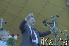 1991, Wilno, Litwa.
Vytautas Landsbergis, przewodniczący Rady Najwyższej Litwy.
Fot. Wojciech Druszcz, zbiory Ośrodka KARTA