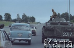 Wrzesień 1991, Litwa.
Wojsko na ulicy.
Fot. Wojciech Druszcz, zbiory Ośrodka KARTA