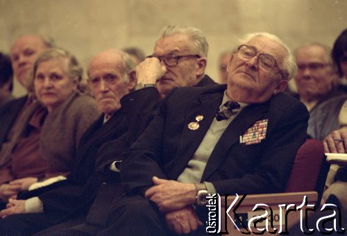 1991, Ryga, Łotwa.
Zebranie łotewskich komunistów.
Fot. Wojciech Druszcz, zbiory Ośrodka KARTA