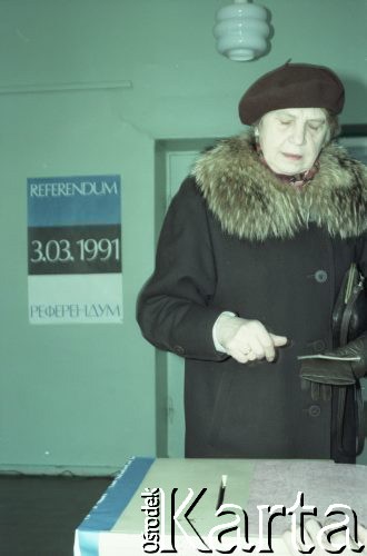 3.03.1991, Estonia.
Referendum w sprawie niepodległości kraju.
Fot. Wojciech Druszcz, zbiory Ośrodka KARTA
