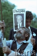 Wiosna 1991, Moskwa, Rosja.
Miasto w dniach kampanii prezydenckiej. 
Fot. Wojciech Druszcz, zbiory Ośrodka KARTA