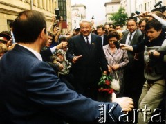 Wiosna 1991, Moskwa, Rosja.
Kampania prezydencka, Borys Jelcyn podczas spotkania z wyborcami.
Fot. Wojciech Druszcz, zbiory Ośrodka KARTA