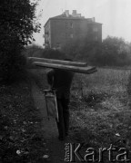 1975, Warszawa, Polska.
Teren pod budowę Ursynowa (Natolina).
Fot. Wojciech Druszcz, zbiory Ośrodka KARTA