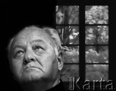 1997, Lublin, Polska.
Pisarz, eseista, krytyk literacki i dziennikarz Gustaw Herling-Grudziński.  
Fot. Wojciech Druszcz, zbiory Ośrodka KARTA.