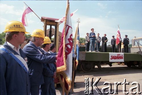 Maj 1989, Gdańsk-Orunia, Polska.
Spotkanie z kandydatkami Komitetu Obywatelskiego 