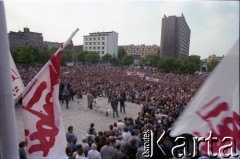 Maj 1989, Gdynia, Polska.
Wiec 