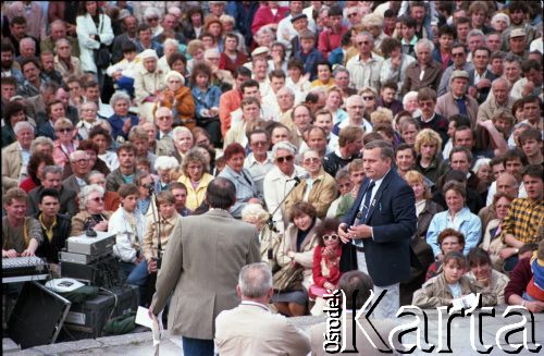 Maj 1989, Gdynia, Polska.
Wiec 