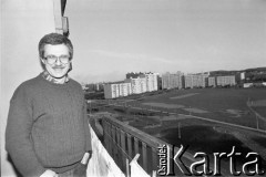 Kwiecień 1989, Gdańsk, Polska.
Jacek Merkel, kandydat Komitetu Obywatelskiego 