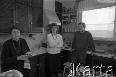 Kwiecień 1989, Gdańsk, Polska.
Jacek Merkel w swoim mieszkaniu, kandydat Komitetu Obywatelskiego 