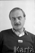 Maj 1989, Polska.
Krzysztof Dowgiałło, kandydat Komitetu Obywatelskiego 