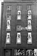 Maj 1989, Gdańsk, Polska.
Plakaty wyborcze kandydatów Komitetu  Obywatelskiego 