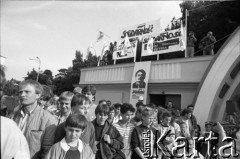 Maj 1989, Gdynia, Polska.
Wiec 