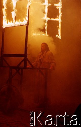 1999, Bytom, Polska.
Adam Borowski w spektaklu Teatru Ósmego Dnia 