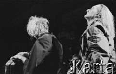Po 1985, Polska.
Adam Borowski (z prawej) w spektaklu Teatru Ósmego Dnia 