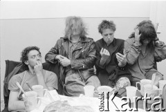 1986, Ferrara, Włochy.
Aktorzy Paulo Nanni, Adam Borowski, Michele Kramers i Cora Herrendorf.
Fot. Joanna Helander, zbiory Ośrodka KARTA