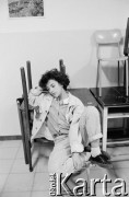 1986, Castelsardo, Sardynia, Włochy.
Aktorka podczas warsztatów teatralnych z udziałem artystów Teatru Ósmego Dnia.
Fot. Joanna Helander, zbiory Ośrodka KARTA