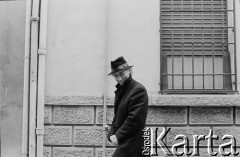 1987, Ferrara, Włochy.
Aktor Teatru Ósmego Dnia Tadeusz Janiszewski.
Fot. Joanna Helander, zbiory Ośrodka KARTA