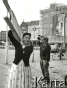 1988, Kopenhaga, Dania.
Aktorka Halina Chmielarz. 
Fot. Joanna Helander, zbiory Ośrodka KARTA