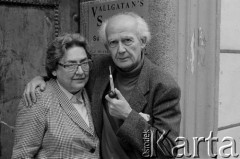 Lata 90., Göteborg, Szwecja.
Janina i Zygmunt Baumanowie.
Fot. Joanna Helander, zbiory Ośrodka KARTA