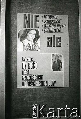 Ok. 1980, Polska.
Plakat propagandowy: 