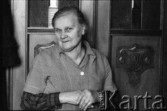 1976-1978, Ruda Śląska, woj. katowickie, Polska.
Maria Hajduga.
Fot. Joanna Helander, zbiory Ośrodka KARTA