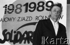 18-19.03.1989, Warszawa, Polska.
Józef Ślisz podczas krajowego Zjazdu NSZZ 