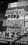 Czerwiec 1989, Warszawa, Polska.
Kampania wyborcza przed wyborami do parlamentu. Plakat wyborczy: 