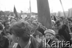 1991 (?), Wilno, Litwa.
Manifestacja.
Fot. Anna Pietuszko, zbiory Ośrodka KARTA