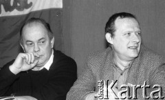 Lata 90., Polska.
Jacek Kuroń i Adam Michnik.
Fot. Anna Pietuszko, zbiory Ośrodka KARTA