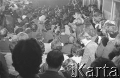24.09.1980, Warszawa, Polska.
Konferencja prasowa przywódców 