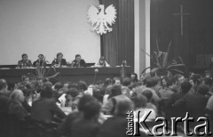12.12.1981, Gdańsk, Polska.
Obrady Komisji Krajowej NSZZ 