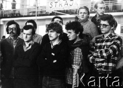 listopad 1981, Kraków, Polska.
Strajk studentów Akademii Górniczo-Hutniczej.
Fot. Jerzy Szot, zbiory Ośrodka KARTA