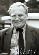 Lata 90-te, Polska.
Czesław Miłosz - laureat Nagrody Nobla w dziedzinie literatury (1980 r.)
Fot. Jerzy Szot, zbiory Ośrodka KARTA