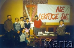 1981, Kraków, Polska.
Spotkanie opozycyjne członków Solidarności.
Fot. Piotr Dylik, zbiory Ośrodka KARTA