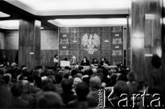 20.11.1980, Gdańsk, Polska.
Zebranie plenarne delegatów Regionu Gdańskiego NSZZ 