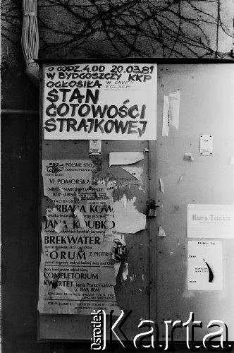 22.03.1981, Gdańsk, Polska.
Pogotowie strajkowe po wydarzeniach bydgoskich (pobicie działaczy NSZZ 