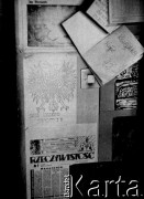 13.12.1981, Gdańsk, Polska.
Wprowadzenie stanu wojennego. Gazety i plakaty na ścianie w siedzibie NSZZ 