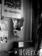 13.12.1981, Gdańsk, Polska.
Wprowadzenie stanu wojennego. Pomieszczenie w siedzibie NSZZ 