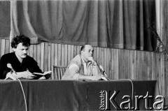 12.04.1989, Gdańsk, Polska.
Uniwersytet Gdański, spotkanie z Jackiem Kuroniem pod hasłem: 