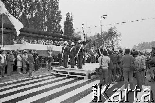 12.05.1989, Gdańsk, Polska.
Uroczystość przywrócenia Gdańskiej Stoczni 