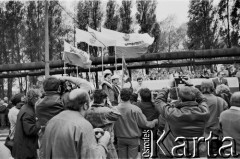 12.05.1989, Gdańsk, Polska.
Uroczystość przywrócenia Gdańskiej Stoczni 