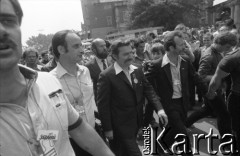 28.06.1981, Poznań, Polska.
25. rocznica Poznańskiego Czerwca. Przybycie Lecha Wałęsy na uroczystości rocznicowe.
Fot. Witold Górka, zbiory Ośrodka KARTA