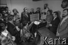Lipiec 1981, Kraków, Polska.
Spotkanie Lecha Wałęsy z działaczami Regionu Małopolska NSZZ 