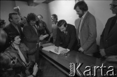 Lipiec 1981, Kraków, Polska.
Spotkanie Lecha Wałęsy z działaczami Regionu Małopolska NSZZ 