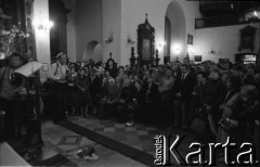 Lipiec 1981, Kraków, Polska.
Msza święta, uczestniczyli w niej działacze małopolskiej 