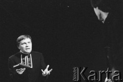 Marzec 1984, Łodź, Polska.
Teatr im. Stefana Jaracza. Przedstawienie: 