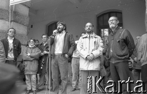 Maj 1989, Wrocław, Polska. 
Kampania wyborcza Komitetu Obywatelskiego 