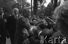 25.05.1990, Wrocław, Polska.
Wizyta premiera Tadeusza Mazowieckiego. 
Fot. Mieczysław Michalak, zbiory Ośrodka KARTA
