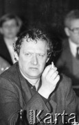 26-27.01.1991, Warszawa, Polska.
Adam Michnik na I Krajowym Zjeździe Ruchu Obywatelskiego - Akcja Demokratyczna (ROAD).
Fot. Mieczysław Michalak, zbiory Ośrodka KARTA