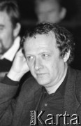 26-27.01.1991, Warszawa, Polska.
Adam Michnik na I Krajowym Zjeździe Ruchu Obywatelskiego - Akcja Demokratyczna (ROAD).
Fot. Mieczysław Michalak, zbiory Ośrodka KARTA